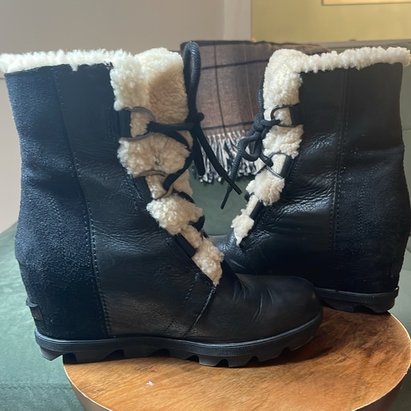 Sorel Joan of Arctic Shearling Wedge Boots - Picture 8 of 14